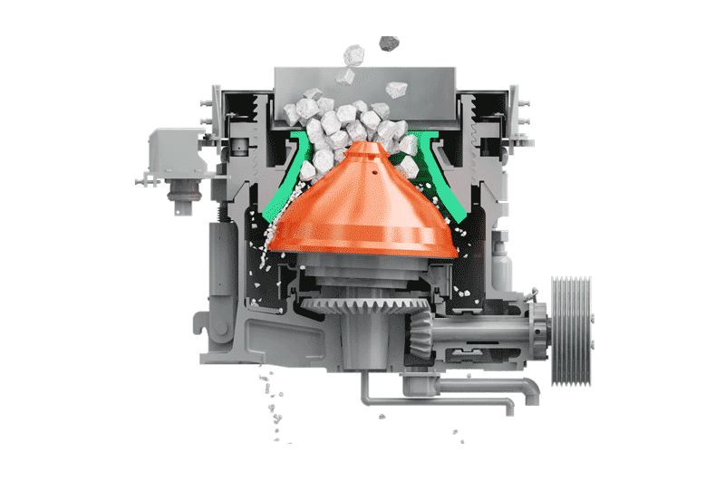 Конусная дробилка серии HP